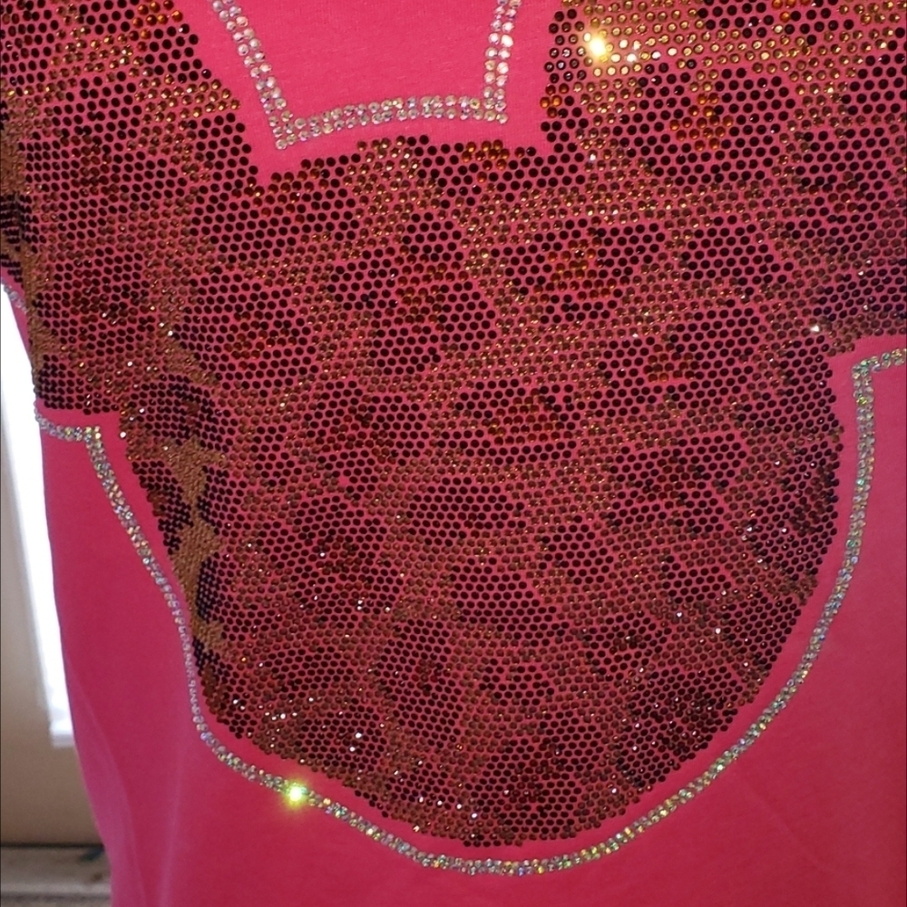 Hey Mickey, you are so fine! Pink Sequin Minnie Mouse T-Shirt - Picture 2 of 3